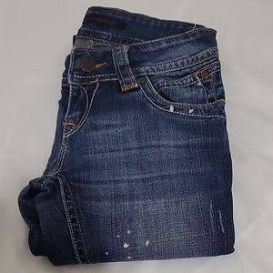 Vintage Urban Behavior Dark Blue Skinny Jeans